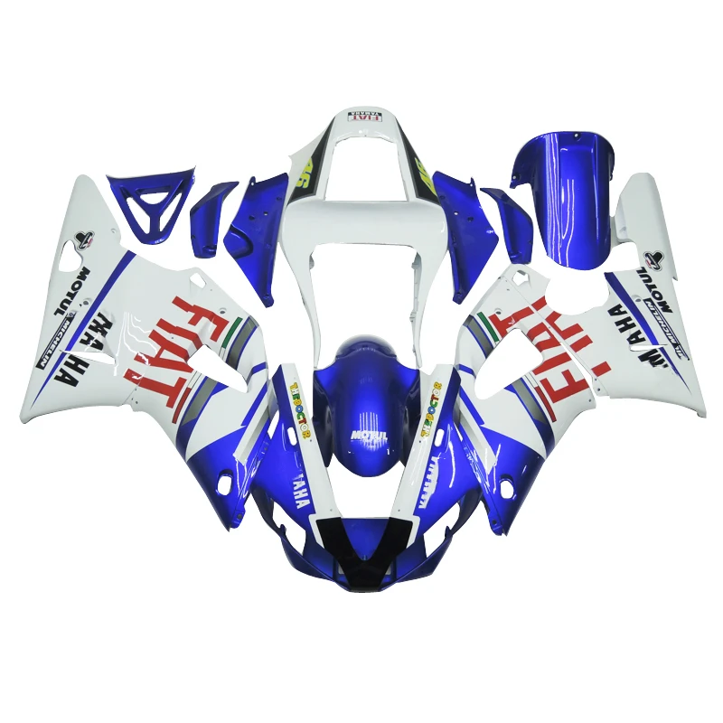 Juego de carenado para motocicleta, Kit de carrocería de plástico para Yamaha YZFR1 YZF-R1 YZF R1 2000 2001, accesorios de inyección, cubierta de