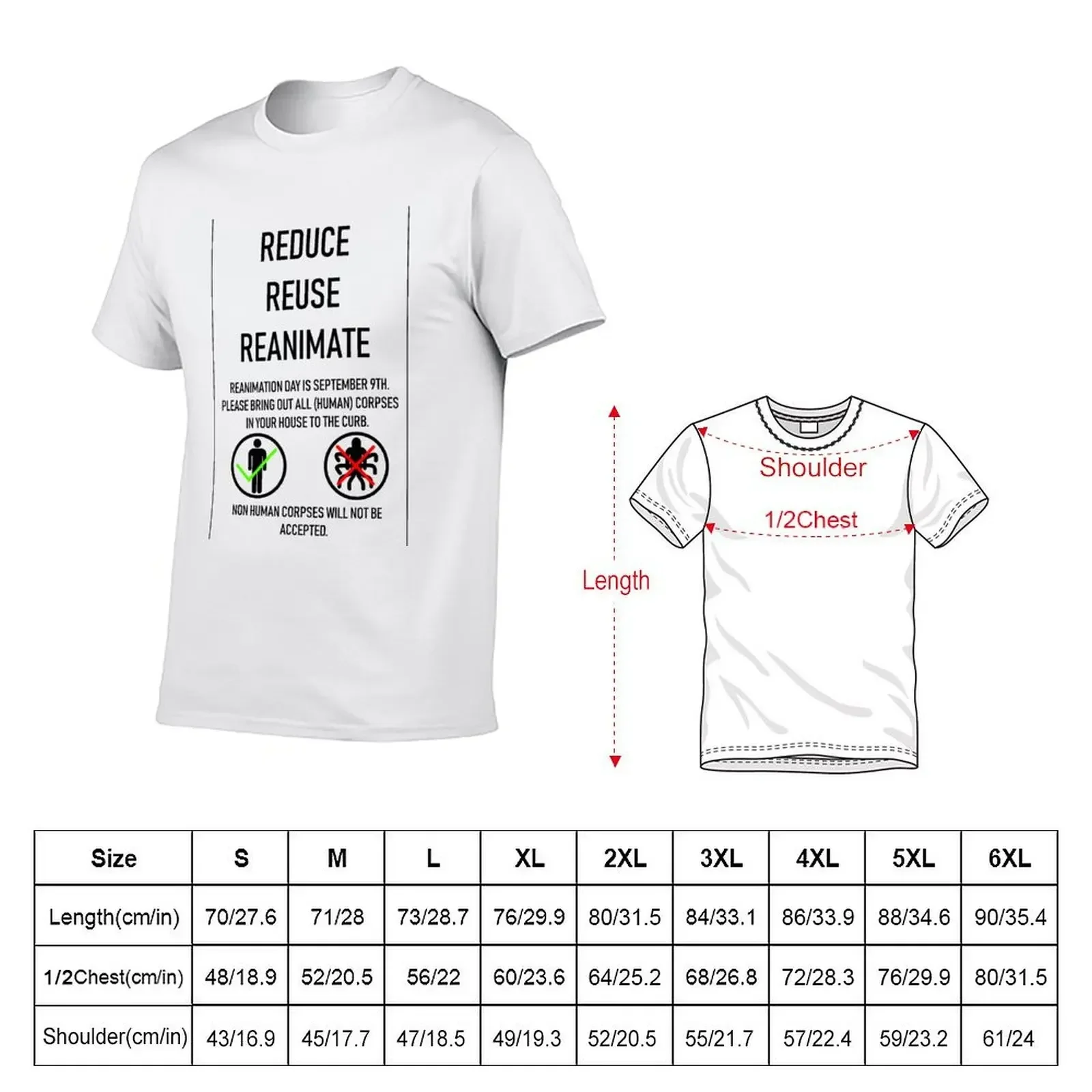 Reduce, Reuse, Reanimate T-Shirt Blouse shirts graphic tees shirts graphic funny t shirts men