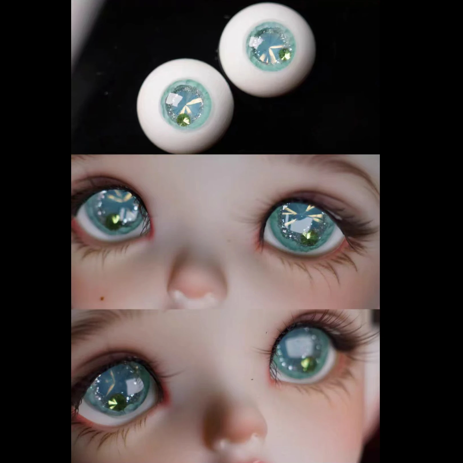 Harz Augen Puppe Augapfel DIY Handgemachte Augapfel Für 1/6 1/8 1/3 BJD Puppe OB11 10mm/12mm/14mm/16mm Puppe Zubehör Augapfel – Detail 4