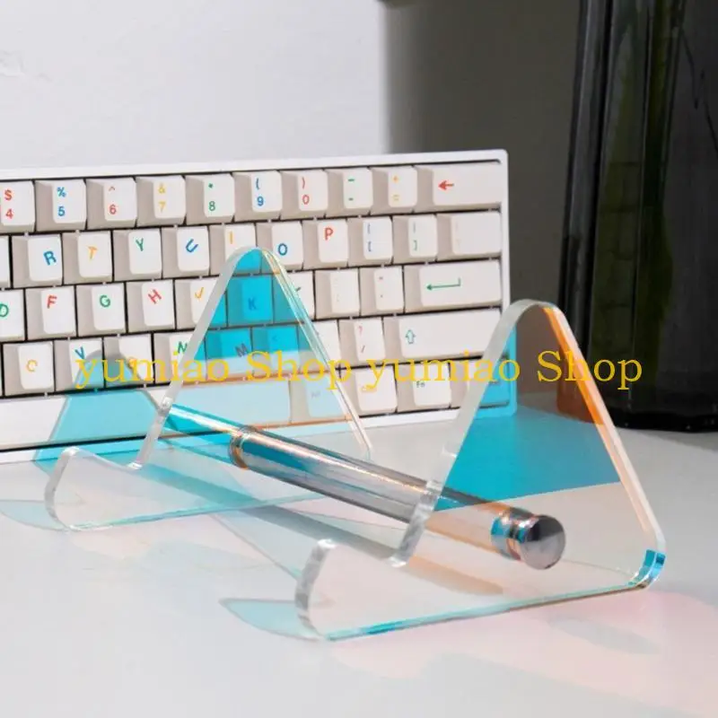 587B Keyboards Display Stand Stable Acrylic Keyboards Support Shelf Computer Mechanical Keyboards Storage Holder Game Keyboards