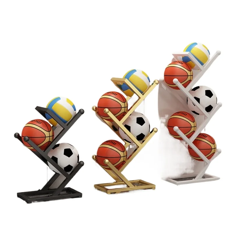 

Basketball storage rack Household simple basket Indoor children's football ball finishing rack Space-saving display rack
