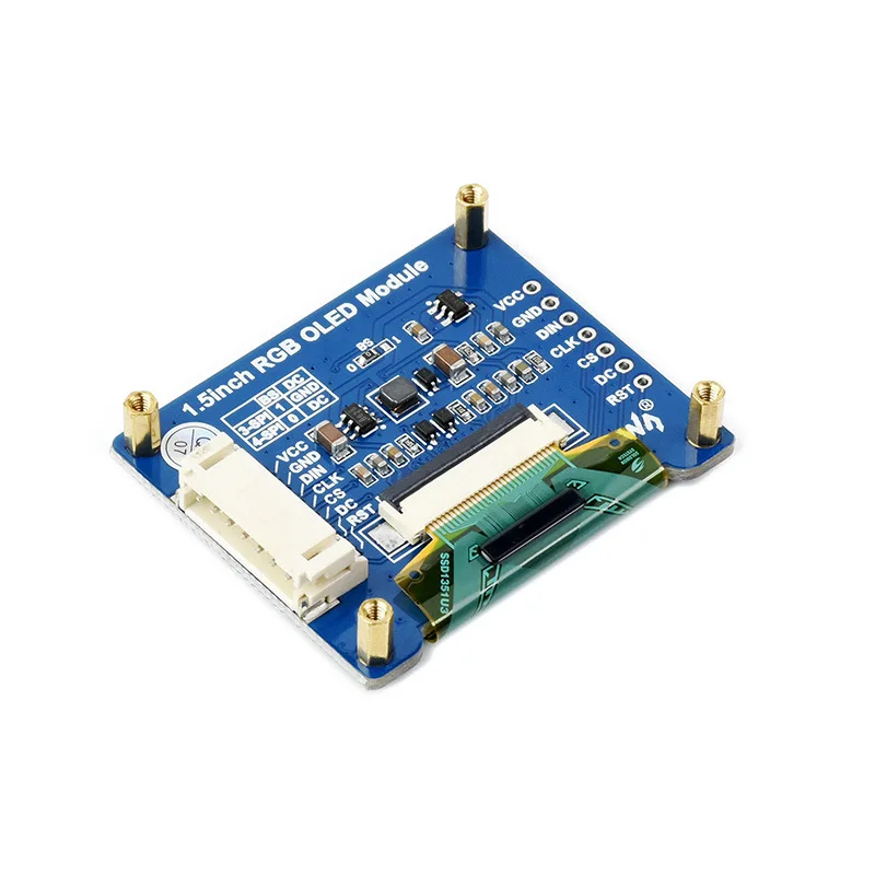1.5-Inch RGB OLED module, display expansion board, compatible with Jetson Nano/Raspberry Pi 4B