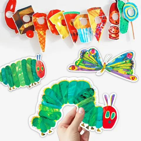 34Pcs The Very Hungry Caterpillar Felt Story Set, Interactive Classroom Dramatic Play Early Learning Educational Toy for Kids