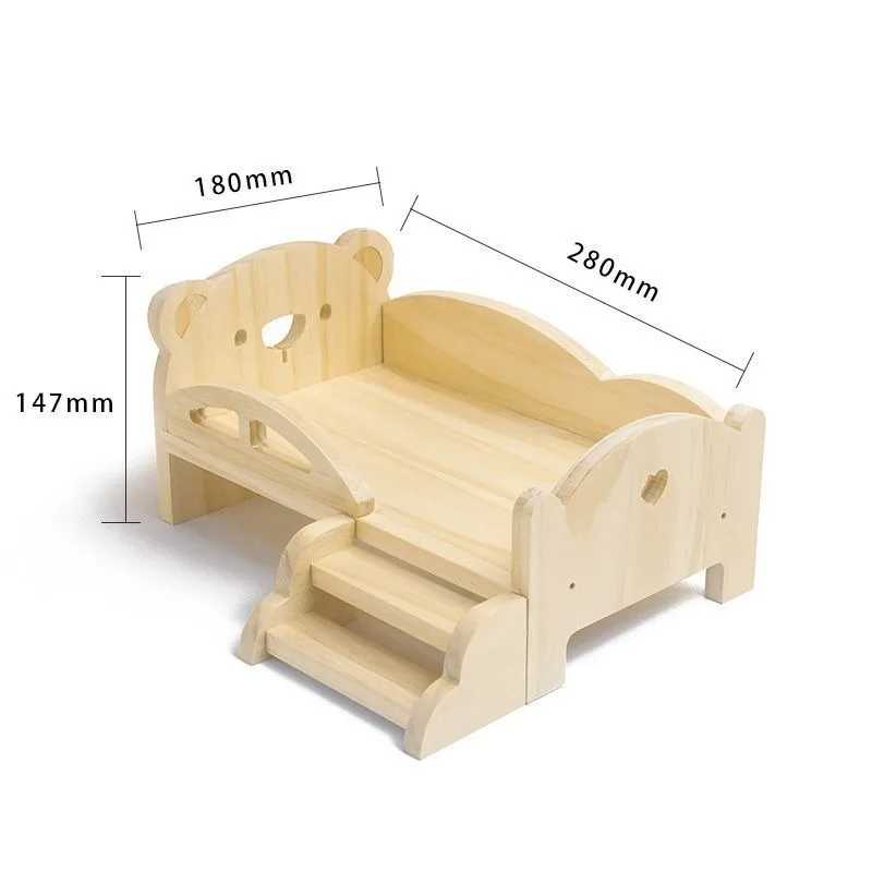 Cama en miniatura para muñecas de 30cm, juego de muebles para casa de muñecas, Decoración de casa de muñecas, 1/6