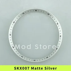 SKX007/SRPD Chapter Ring Matte Silver 60 minutes Index Copper Alloy