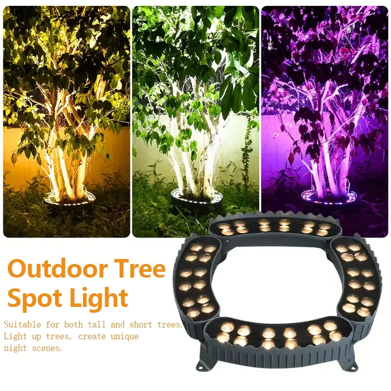 LED في الهواء الطلق عناق شجرة الأضواء الألومنيوم IP65 مقاوم للماء المناظر الطبيعية أضواء الحديقة للمسارات ساحات حديقة حديقة الديكور مصباح