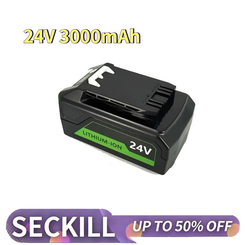 24V 3000mAh-6000mAh Replacement Li-ion Battery for Greenworks Tool Scompatible 29842 29852 29322 20362 MO24B410 MO48L4211