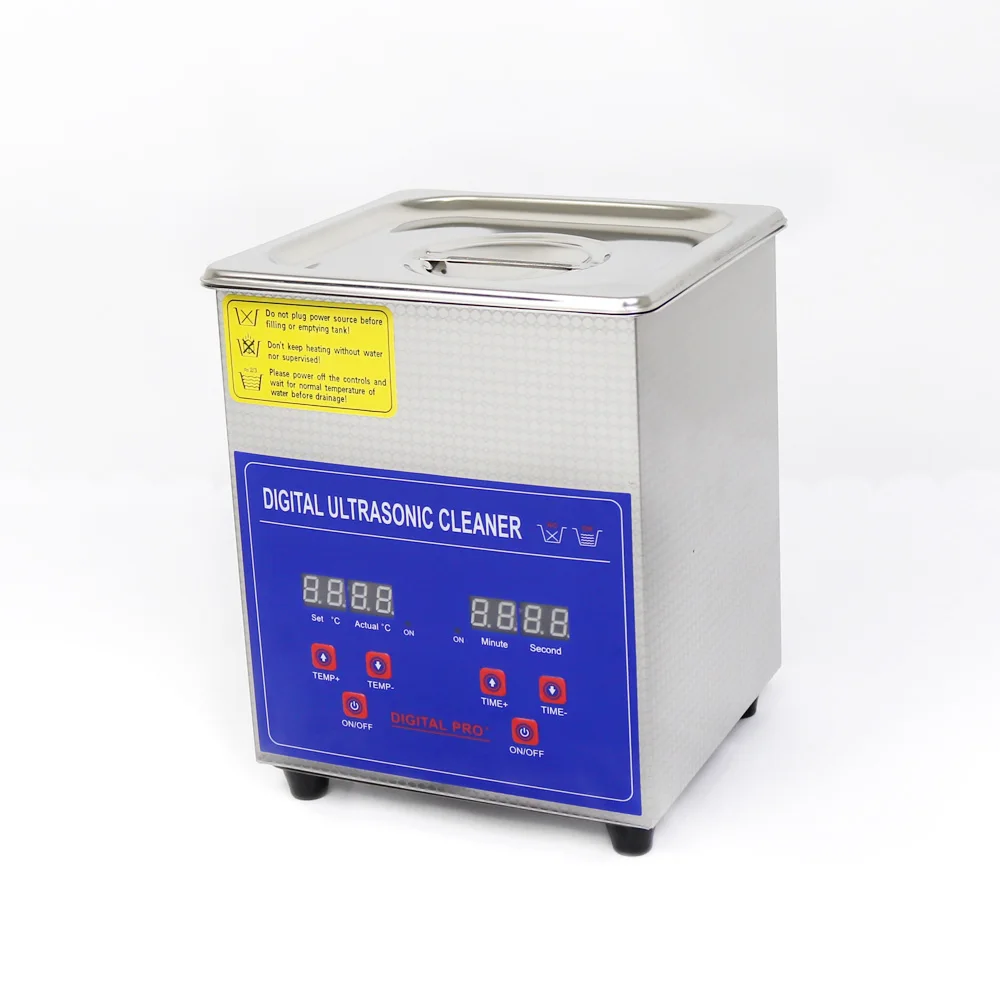 Image of SucceBuy 2L Ultraschallreiniger aus Edelstahl, tragbare Reinigungs- und Waschmaschine, Ultraschall-Haushaltsgerät