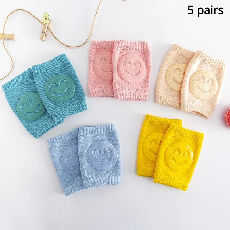 5 Pair Kids Safety Crawling Elbow Cushion Baby Knee Pad Baby Leg Warmer Infant Toddlers Knee Support Protector Children Kneecap