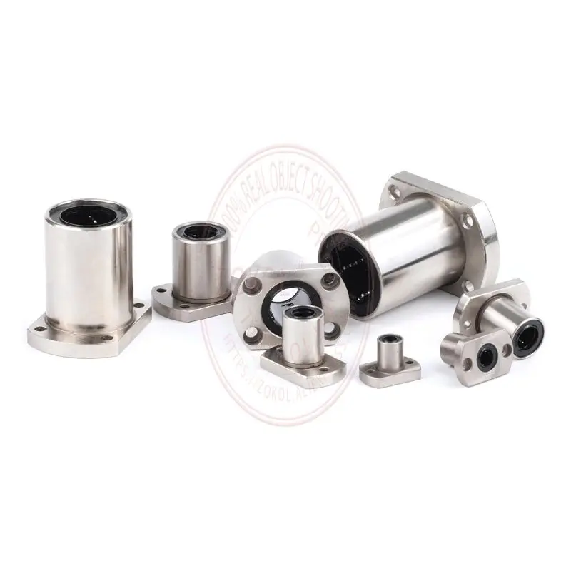 1/20Pcs/Lot LMH6 8 10 12 13 16 20 LUU Extended Elliptical Flange Linear Bearing Smooth Rod Sliding Rail