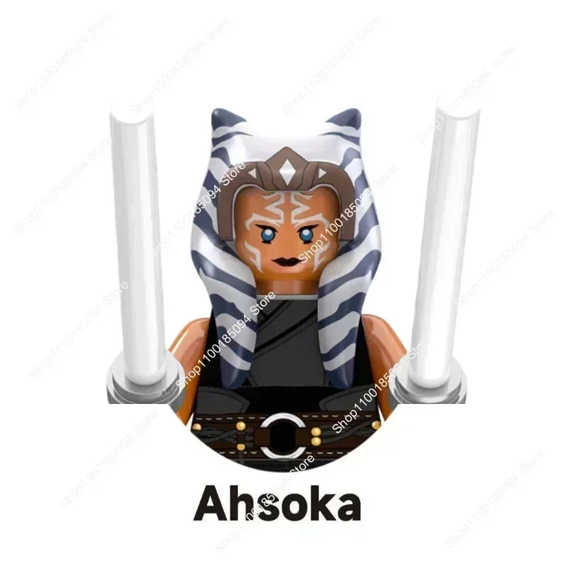 Hot Toys Star Wars Building Blocks Darth Vader Mandalorians Rex Kylo Ren Palpatine Bricks Ahsoka Mini Doll Figure Kid Toys Gifts