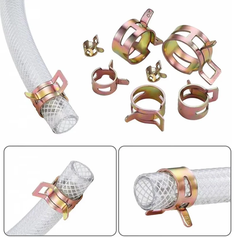 Car Modification Spring Clamp Vacuum Pipe Fixing Clamp Intake Water Pipe Clamp Pressure Relief Valve Clamp Exhaust Pipe Clamp