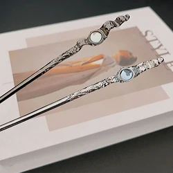 Chinese Style Hair Sticks Vintage Chopstick Hairpins Women Hair Clip Pins Headwear Cute Wedding Headdress Jewelry Accessories