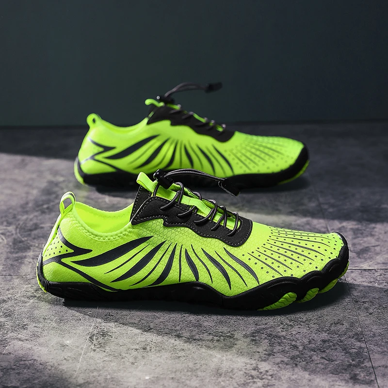 HKDQ Five Fingers Shoes For Men Women Original Design Big Size 48 Green Anti Slip Aqua Shoes Couples Summer Lightweight Footwear