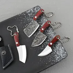 Portable Mini Kitchen Knife Multi-function Outdoor Survival Tools Stainless Steels Self Defense Keychain Safety Box Cutter