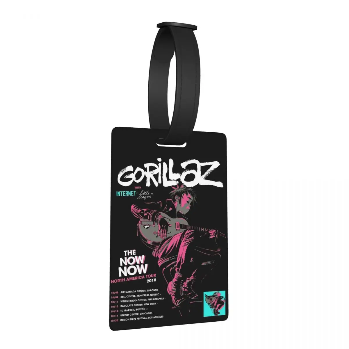 

Музыкальная группа Gorillaz, багажные бирки, аксессуары для чемодана, дорожная мода, багажная бирка, держатель этикетки, идентификационное имя, адрес