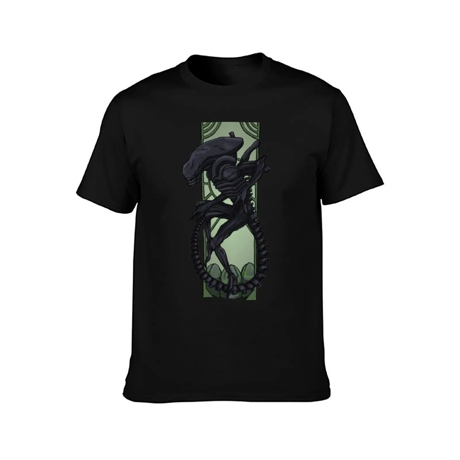 Art Nouveau Xenomorph T-Shirt boys whites man clothes mens cotton t shirts