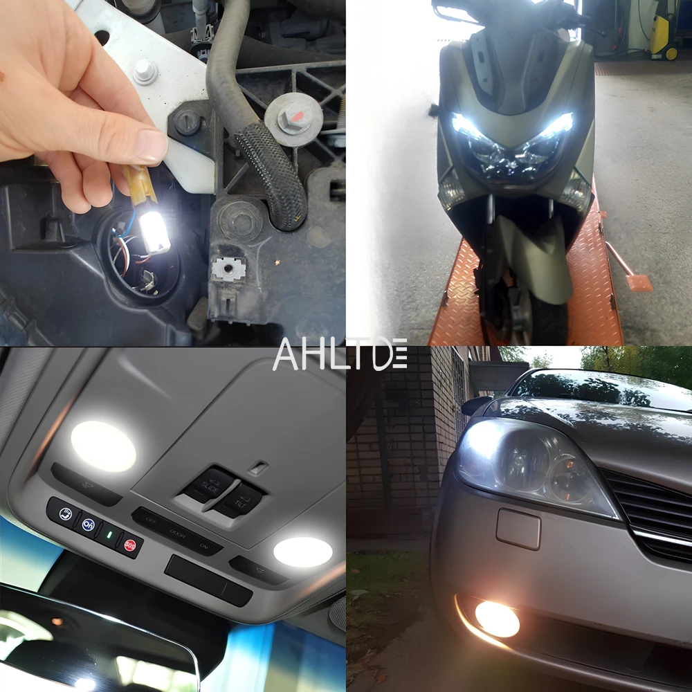 2/4/10/20X Car T10 COB Parking Day Light Trunk LED Canbus Bulb Auto Led Side Dome Reading Lamp Turn Signal License Plate Lights