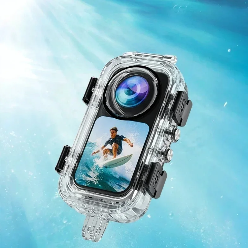 Transparent ABS Glass Waterproof Case 40m Depth Anti Fog Insert For Insta360 X6 Action Camera Diving Shell Protective Gear