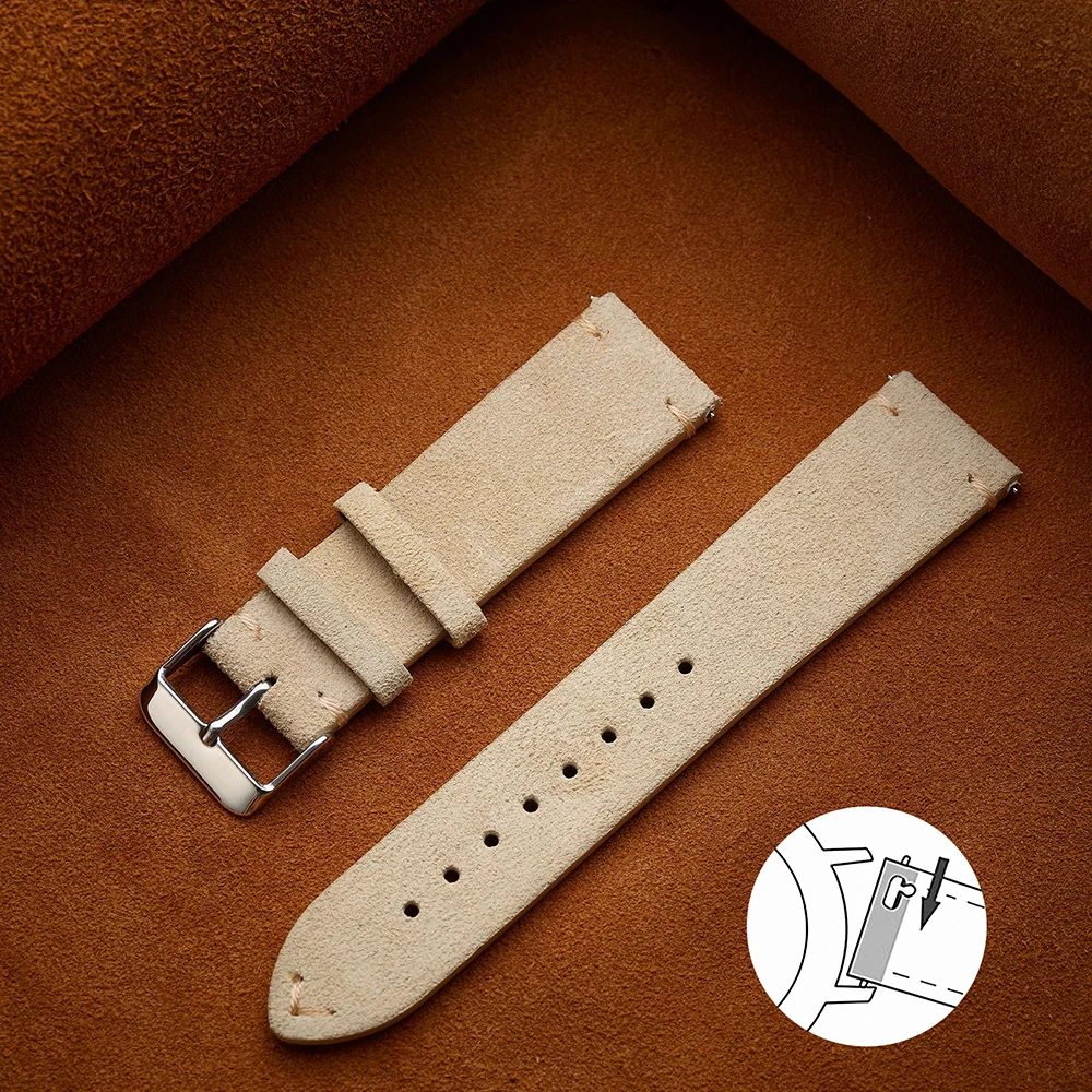 Soft Suede Strap Wristband Watch Bands