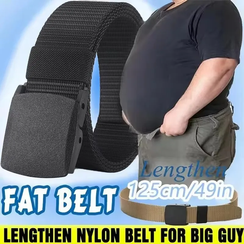 Nylon Belt Automatic Buckle Outdoor Sports Multifunctional Tactical Canvas Belts Light Comfortable Non-metal Belt For Men Women