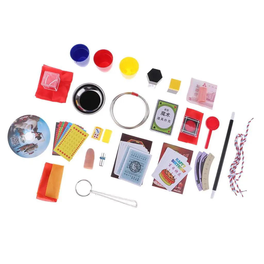 マジディール トリックセット 20種類の小道具と説明書付き 子供 大人向け