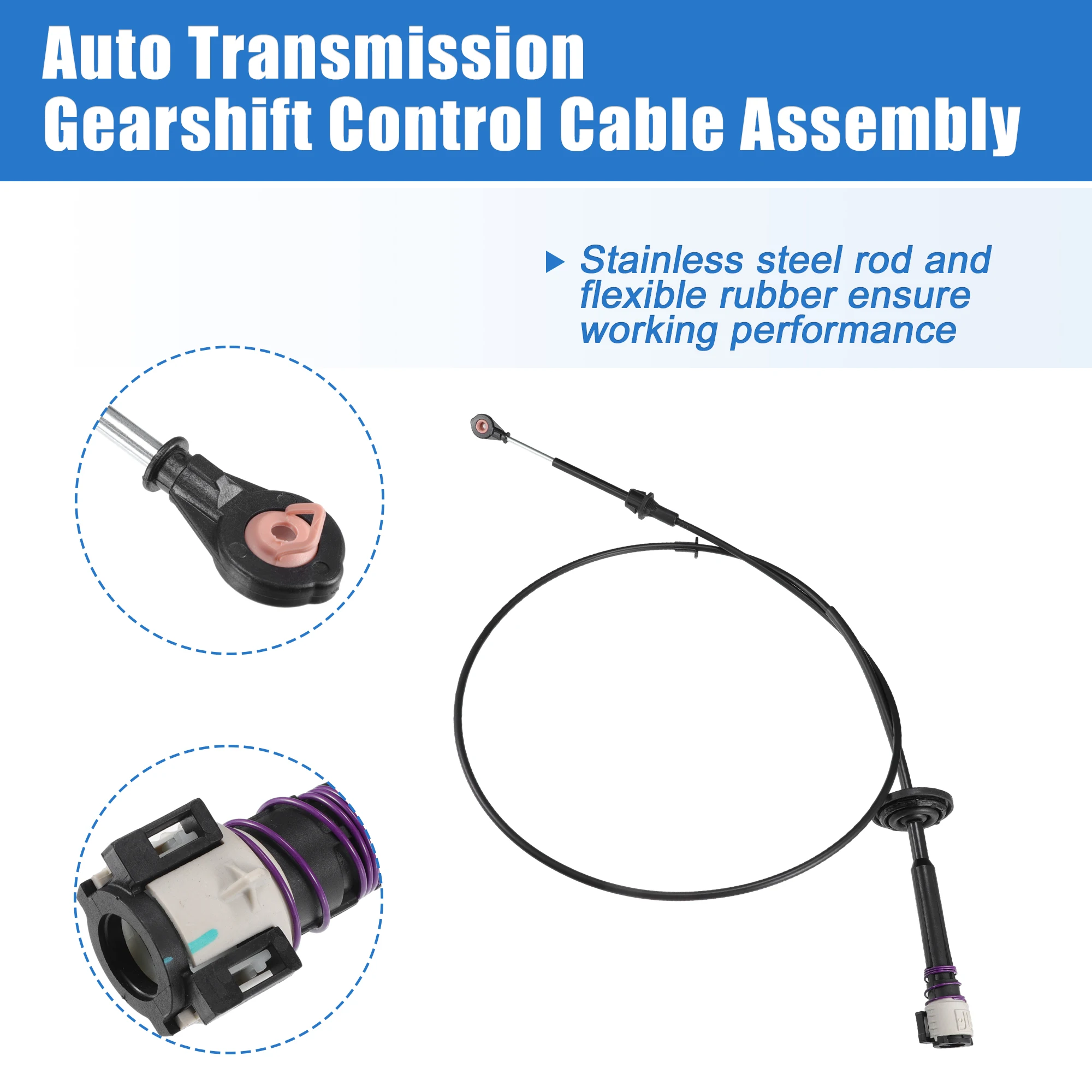 X Autohaux Transmission Gear Shift Cable No.25995564 for Cadillac Escalade for Chevrolet Silverado 2500HD 3500HD 2008-2014