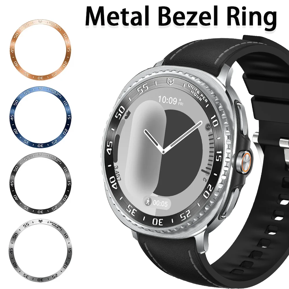 Zeit-/Geschwindigkeitsskala-Metall-Lünettenring für Samsung Galaxy Watch 8, 7, 6, 5, 4, 44 mm, 40 mm, Rahmen-Schutzring, Galaxy 8 6 Classic 47/46 mm