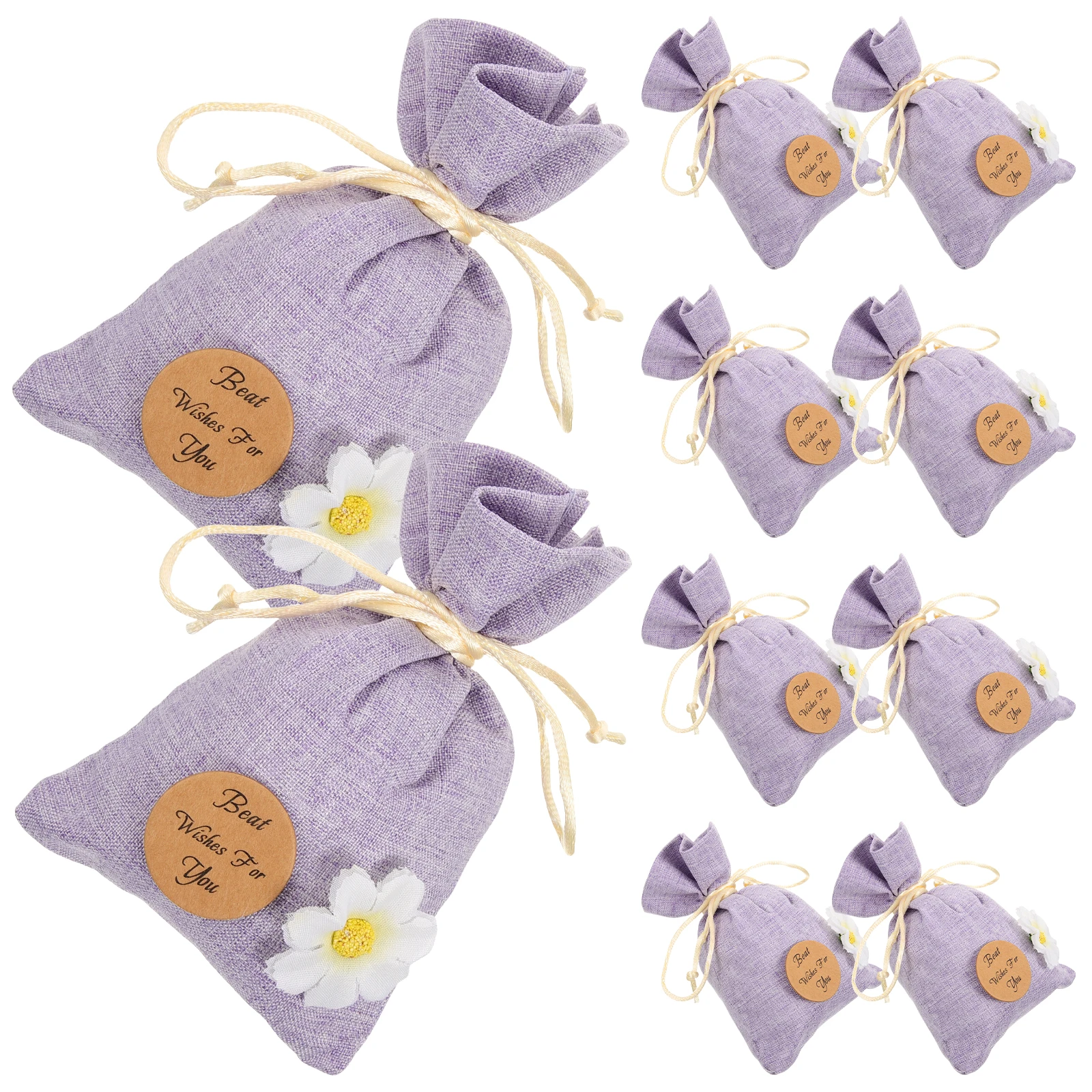 

10Pcs Breathable Empty Lavender Sachet Bags Comfortable Drawstring Small Storage Pouches