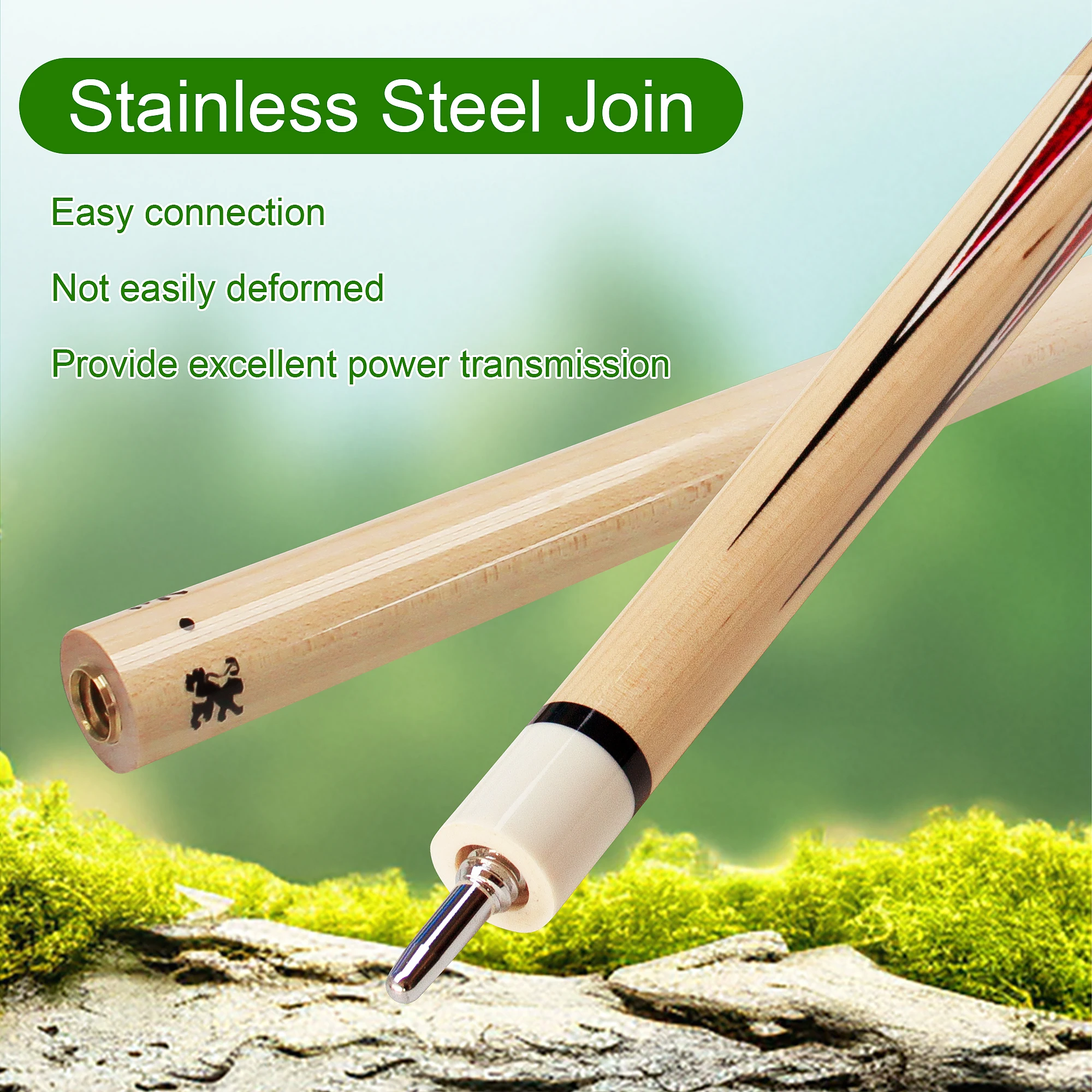 Professional 13mm Maple Durable American Billiards and Billiards Cue with Quick Connection Utility pool cue stick for adults