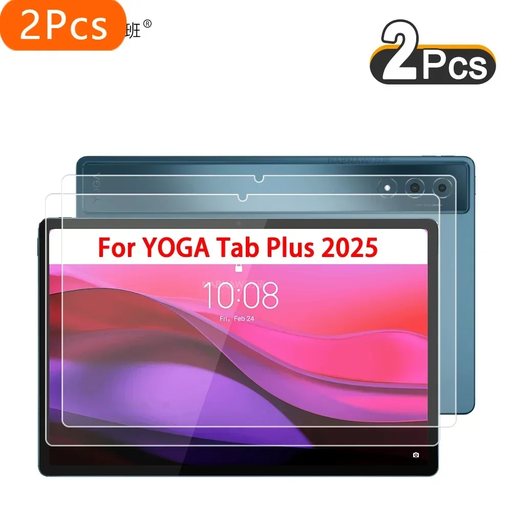 

2 Pieces HD Scratch Proof Tempered Glass Screen Protector For Lenovo Yoga Tab Plus 12.7 2025 TB520FU Tablet Hard Protective Film