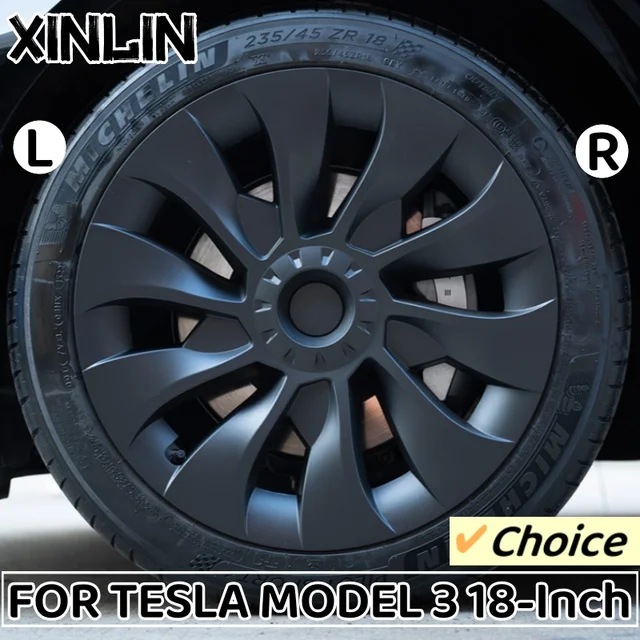 4 SZTUK 18-calowy kołpak Performance Zamienny kołpak koła Pełna osłona felgi Osłona kołpaka koła dla Tesla Model 3 2018-2023 Akcesoria