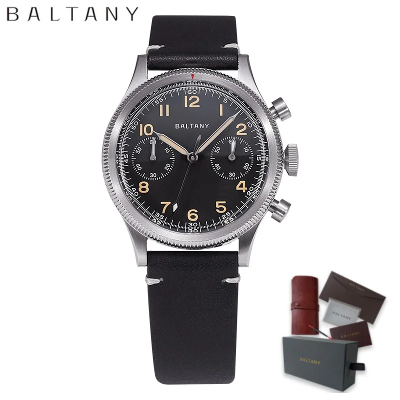 Baltany Design Casual chic S5054 Rotating Bezel Quick Reset Miyota 6S21 Sapphire Crystal 39MM Stainless Steel Military Watches