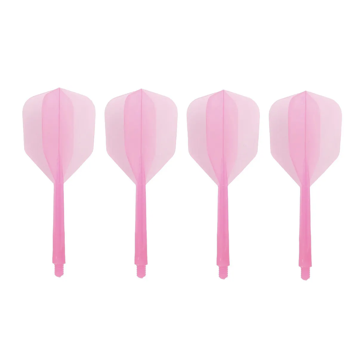 

4Pcs Dart Flights Tail Wings Transparent Fine Thread Small Pink Plastic for Indoor Outdoor Sports Supplies Flights