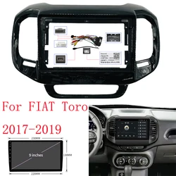 2 Din 9 Inch Car Radio Installation DVD GPS Mp5 ABS PC Plastic Fascia Plane Frame for FIAT Toro 2016-2019 Dash Kit