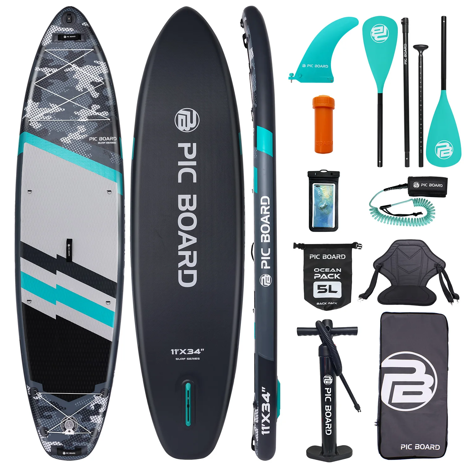 

Skatinger SUP Paddle Board Inflatable Stand up Paddle Board Paddleboard Surfboard for Waterplay Surfing