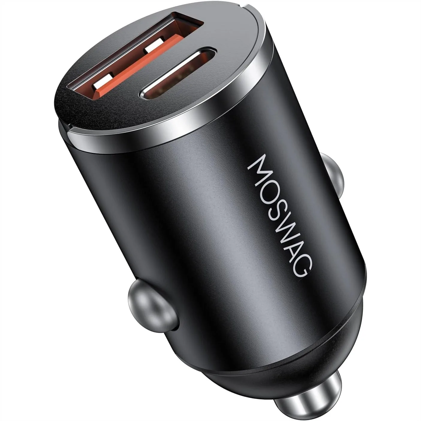 

Car Charger with QC3.0 Dual USB Ports, All-Metal Mini Design for iPhone Samsung Pixel and More - Reliable and Compact