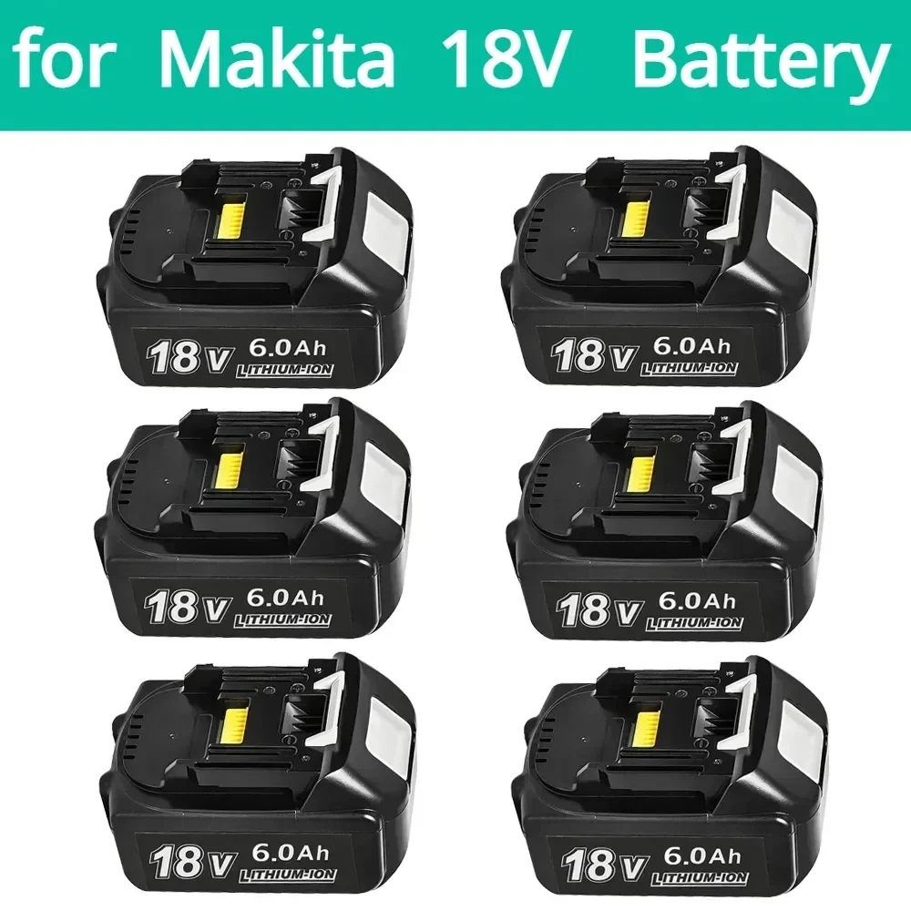 

for Makita 18V Battery 6000mAh Rechargeable Power Tools Battery 18V makita with LED Li-ion Replacement LXT BL1860B BL1860 BL1850