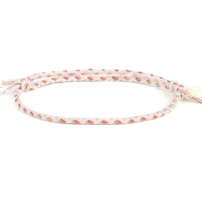 Simple 925 Silver Plated 3Pcs/set Bangle National Style Handmade Cotton Rope Bracelets Tibetan Buddhism Black Knot Jewelry Gift