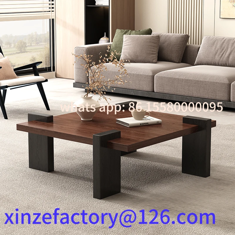 

Customizable medieval style modern simple solid wood coffee table