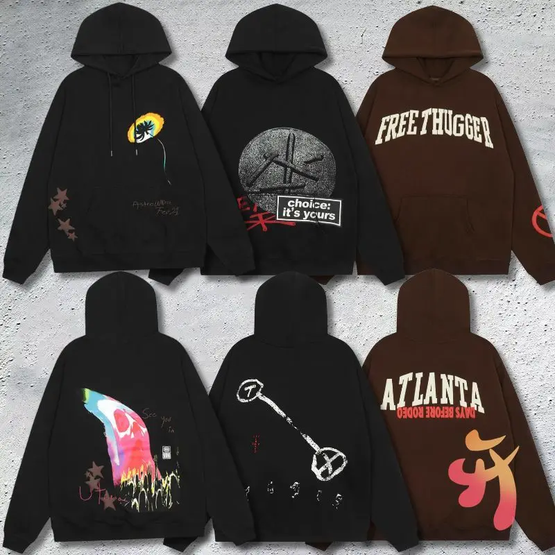 

Высокое качество пенопластовый принт граффити логотип UTOPIA флисовая толстовка зима хип-хоп уличные мужские топы кактус Джек толстовка с капюшоном женские