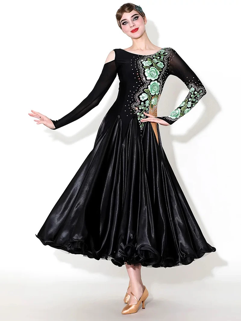Abiti da ballo da sala standard Abiti da ballo da competizione per sala da ballo da donna Spettacolo teatrale Abito da ballo da sala valzer