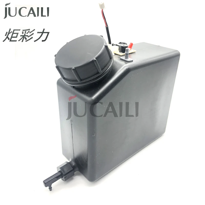 

JUCAILI 1.5L Black float alarm UV ink cartridge with single bottom outlet for 1500ml Liquid Sensor Stirring Motor Air Filter