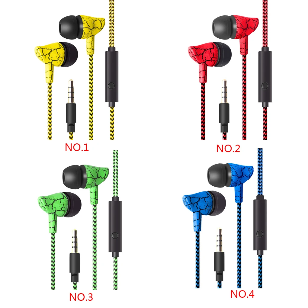 Phone Music Wired Earphone In-ear Headphone Wire Control Cellphone 3.5mm Plug Earbuds Headset