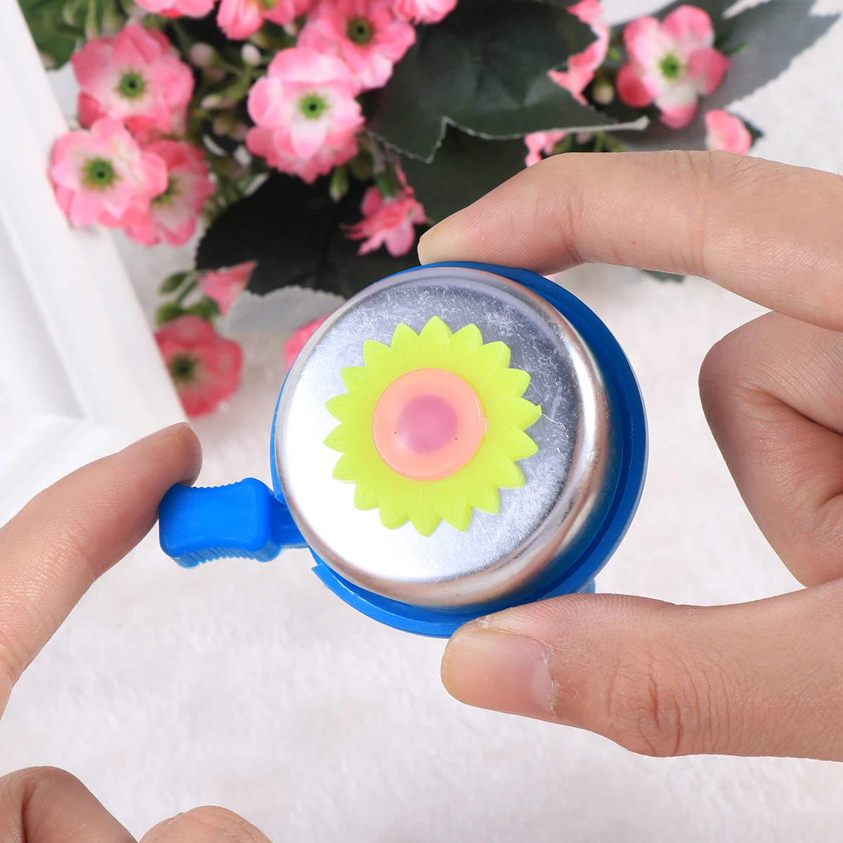 

Cute Bike Bell For Kids Handlebar Bell Universal Cycling Horn Loud Clear Tone Easy To Attach Red Color Safe