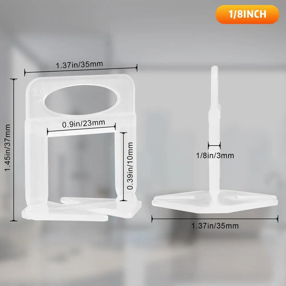 2000-Piece Tile Leveling System Clips Ceramic Stone Installation Tools Wall Floor Professional Lippage-Free Efficient Easy