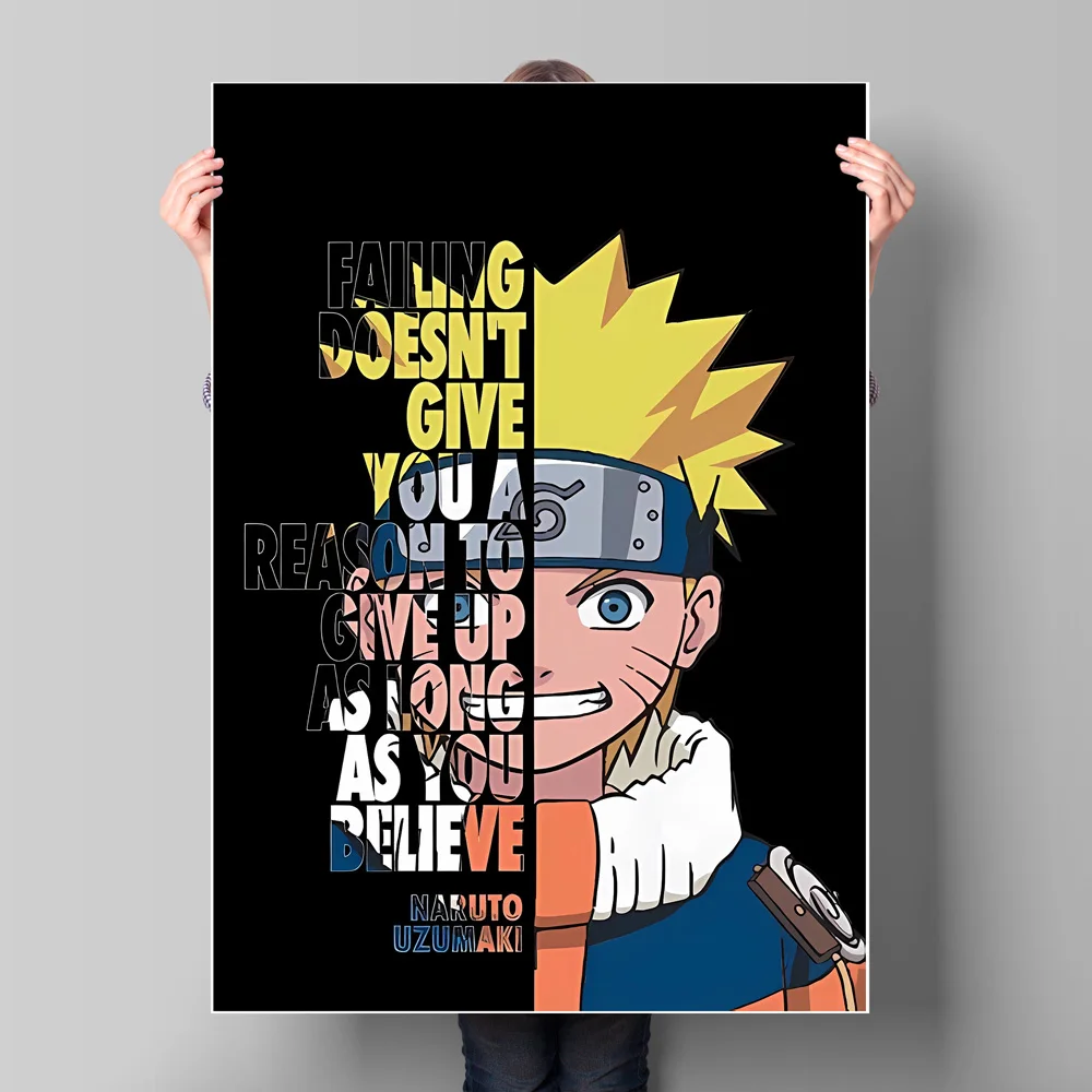 Dragon Ball Goku ONE PIECE Rufy Naruto Uzumaki Naruto Tela Pittura decorativa Poster di alta qualità Camera Immagini per la casa