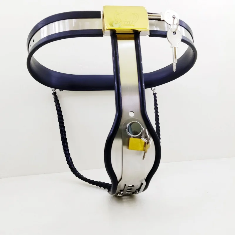 Stainless Steel Female Chastity Belt Underwear Pants With Vagina Plug BDSM Bondage Gear Woman Chastity Lock Device Adult SexToys