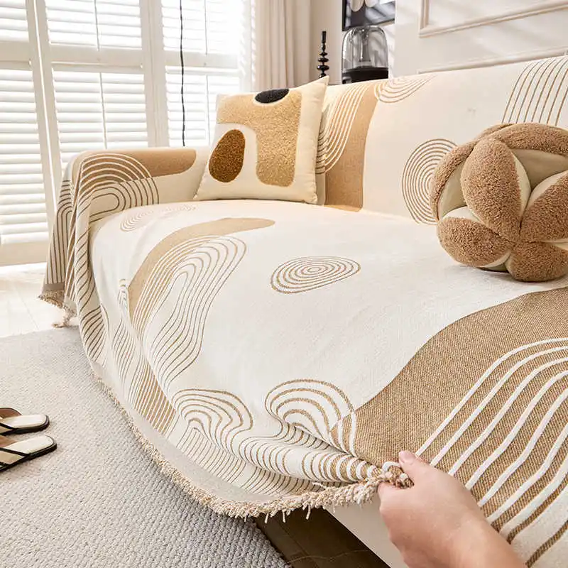 

Nordic Style Chenille Sofa Covers Four Season All-inclusive Sofas Towel Non-Slip Dust-proof Couch Blanket for Living Room Decor