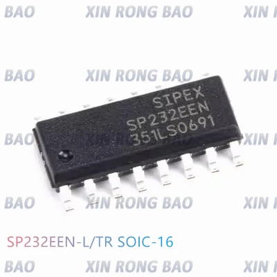 5PCS SP232 SP232EEN SP232EEN-L/TR Chip Transceiver RS-232 +5V SOIC-16 IC SMD Integrated Circuit